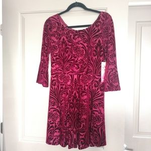 Emerald Sundae velvet burnout skater dress